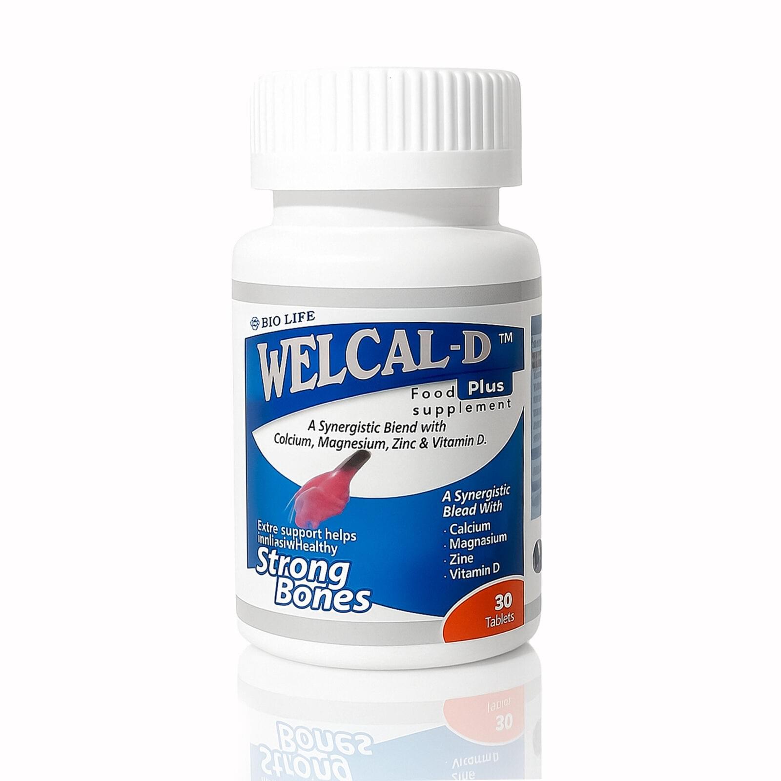 WELCAL-D Welcal-D Strong Bones Food Plus Supplement (30 Tablets) - Image 1
